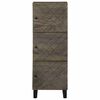 vidaXL Highboard Black 40x33x110 cm Solid Wood Mango