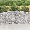 vidaXL Arched Gabion Baskets 9 pcs 400x50x100/120 cm Galvanised Iron