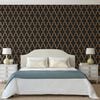 DUTCH WALLCOVERINGS Wallpaper Geometric Black and Gold