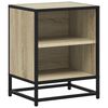 vidaXL Bedside Cabinet Sonoma Oak 40x31x50 cm Engineered Wood and Metal