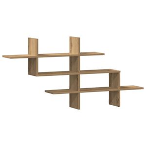 vidaXL Wall Shelf Artisian Oak 124.5x18x60.5 cm Engineered Wood