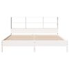 vidaXL Bookcase Bed without Mattress White 180x200 cm Super King Solid Wood Pine