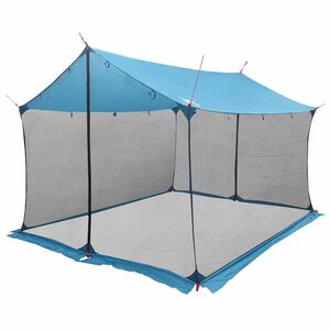 vidaXL Camping Tarp with Mesh Walls 340 x 260 x 220 cm Blue