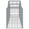 vidaXL Arched Gabion Baskets 18 pcs 200x50x60/80 cm Galvanised Iron
