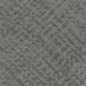 Noordwand Wallpaper Botanica Rattan Wickerwork Black and Grey