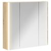 vidaXL Bathroom Mirror Cabinet Sonoma Oak 63.5 x 15.5 x 60.5 cm
