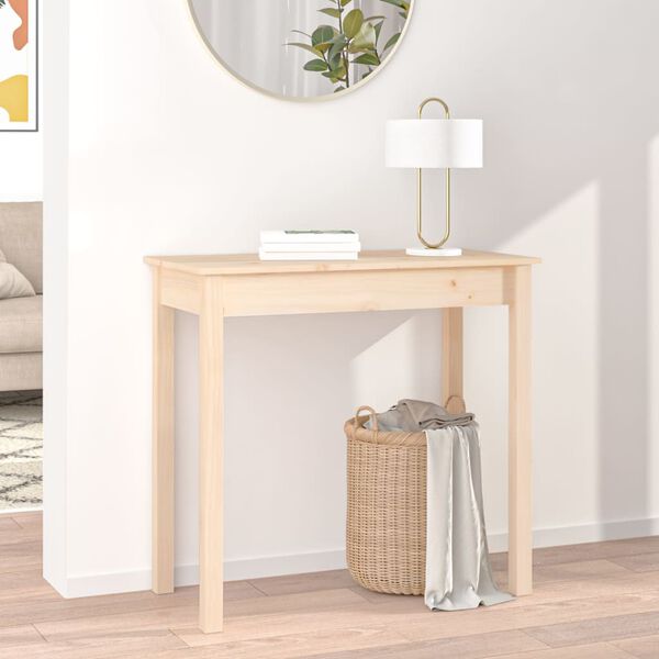 vidaXL Console Table 80x40x75 cm Solid Wood Pine