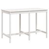 vidaXL Garden Table White 159.5x82.5x110 cm Solid Wood Pine