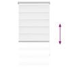 vidaXL Zebra blind 60.9x120 cm Fabric Width 56.7 cm white