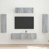 vidaXL TV Cabinet 5 pcs Grey Sonoma