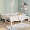 vidaXL Pull-out Day Bed without Mattress White 2x(80x200) cm