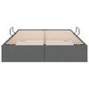 vidaXL Storage Bed with Mattress Dark Grey 120 x 200 cm Fabric