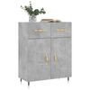 vidaXL Sideboard Concrete Grey 69.5x34x90 cm Engineered Wood