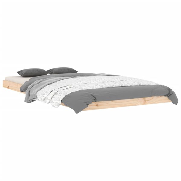 vidaXL Bed Frame without Mattress 100x200 cm Solid Wood Pine