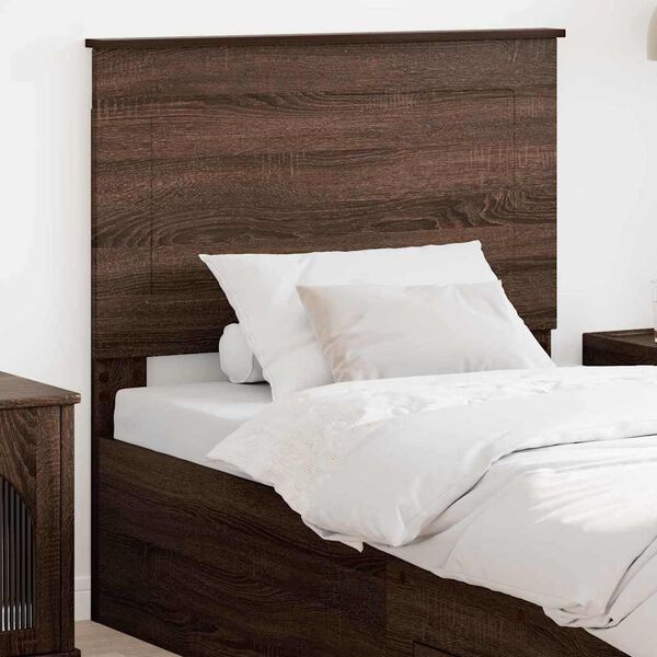 vidaXL Headboard with Headboard Brown Oak 75 cm Engineered Wood