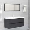vidaXL Bathroom Furniture Set Grey Engineered Wood
