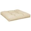 vidaXL Pallet Cushion Beige 80x80x12 cm Fabric