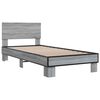 vidaXL Bed Frame without Mattress Grey Sonoma 90x190 cm Single