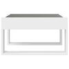 vidaXL Coffee Table with Infinity LED White 50x53x30 cm