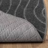 vidaXL Area Rugs Round HUARTE Anthracite &Oslash; 200 CM Polyester
