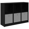 vidaXL Sideboard with Drawer Black Oak 102 x 32 x 73.5 cm