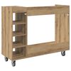 vidaXL Golf Cabinet with Wheel Plain Artisan Oak 120 x 45 x 98 cm