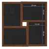 vidaXL Collage Photo Frame for 24x(13x18 cm) Picture Dark Brown MDF