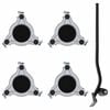 vidaXL Furniture Rollers 4 pcs with Lifter 19x17.5x6 cm Steel 1000 kg