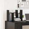 vidaXL Desk Organiser Black Oak 34.5 x 15.5 x 35.5 cm Engineered Wood