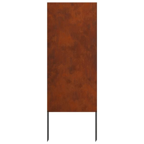 vidaXL Garden Privacy Screen Rusty 50 x 140 cm Weathering steel