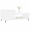 vidaXL Coffee Table High Gloss White 100x50x45 cm Engineered Wood