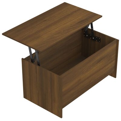 vidaXL Coffee Table Brown Oak 102x55.5x52.5 cm Engineered Wood
