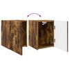vidaXL TV Cabinet Set Wall-mounted 3 pcs Smoked Oak Engineered Wood