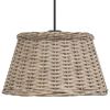 vidaXL Ceiling Lamp Shade Brown Ø50x30 cm Wicker