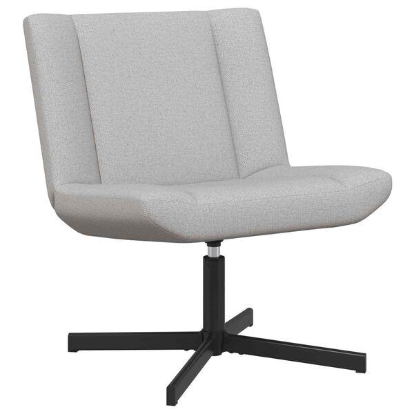vidaXL Swivel Chair Cloud Grey 63 x 75 x 76 cm Fabric