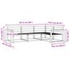 vidaXL Outdoor Sofa Set 4 pcs Natural Solid Acacia Wood