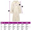 vidaXL Bathrobe KINN Cream M Cotton