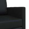 vidaXL Folding Sofa Bed Black 74 x 77 x 81 cm PVC