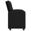 vidaXL Dining Chairs with Wheels 2 pcs Black 57 x 67 x 95 cm Fabric
