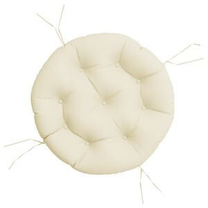 vidaXL Round Cushion Cream &Oslash; 60 x11 cm Oxford Fabric