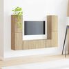 vidaXL TV Cabinet Set 6 pcs Sonoma Oak Engineered Wood