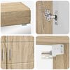 vidaXL Bathroom Furniture Set TULUM Sonoma Oak Engineered Wood