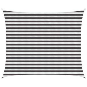 vidaXL Sunshade Sail 2.5 x 3.5 m HDPE Rectangular Anthracite and White