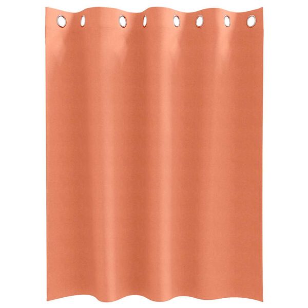 vidaXL Blackout Curtains with Rings 2 pcs Terracotta 140 x 140 cm