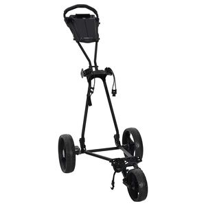 vidaXL Golf Trolley Black Iron Foldable
