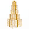 vidaXL Christmas LED Gift Box Stack 250 LEDs Warm White