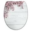 SCH&Uuml;TTE Toilet Seat with Soft-Close FLOWERS & WOOD