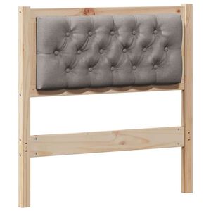 vidaXL Headboard Other Brown and taupe 75 cm Solid pine wood
