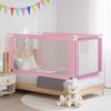 vidaXL Toddler Safety Bed Rail Pink 160x25 cm Fabric