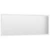 vidaXL Bathroom Mirror White 100x1.5x37 cm Engineered Wood